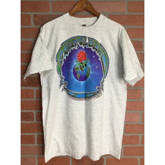 Vintage 90s Grateful Dead Earth Rose Winter Tour T Shirt XL Single